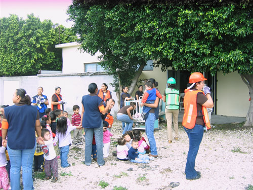Realizan simulacro en la guardería infantil “bosque mágico” de VH